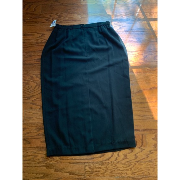 Maxi Black Pencil Skirt With Back Slit Size 14 NWT - Picture 2 of 3